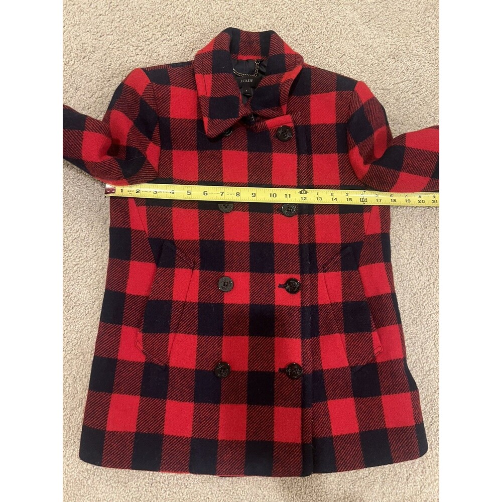 J. Crew Buffalo Plaid Wool Jacket - Picture 6 of 9